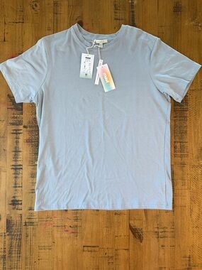 Mavi Pale Blue Short Sleeve Crewneck Tee - Men's Casual Shirt